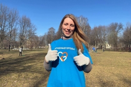 Волонтеры «Газпромнефть-СМ» открыли сезон экоаций в Санкт-Петербурге